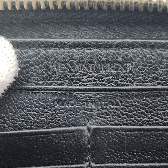 Auth YSL Yves Saint Laurent Zip Around Long Wallet - Picture 3 of 10